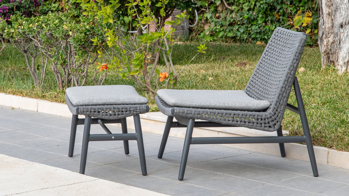 Set de Sillón y Reposapiés de Exterior Jimena