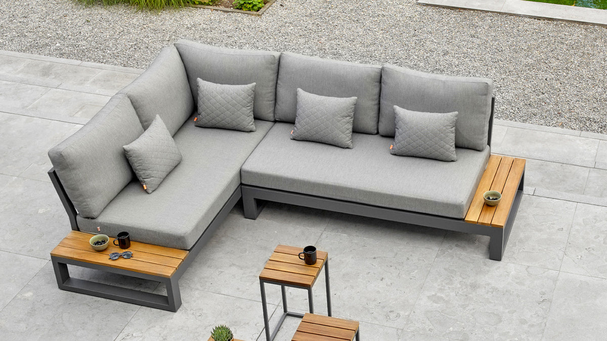 Set de Sofá Rinconera y Mesa de Exterior Torrox