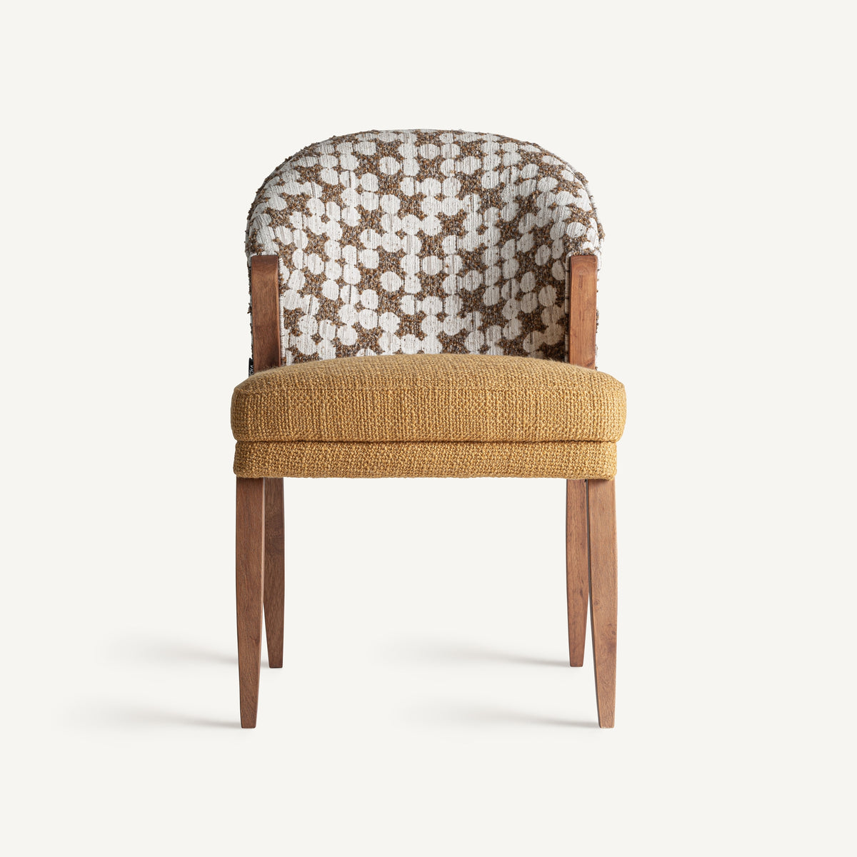 Silla de caucho y algodón mostaza Benicarló