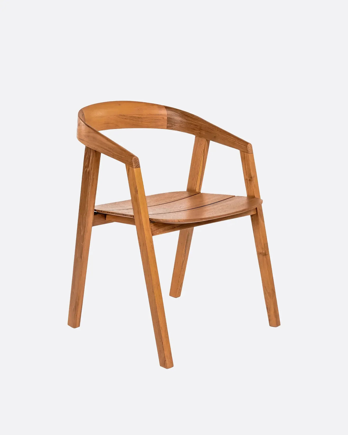 Silla de exterior de teca Arc