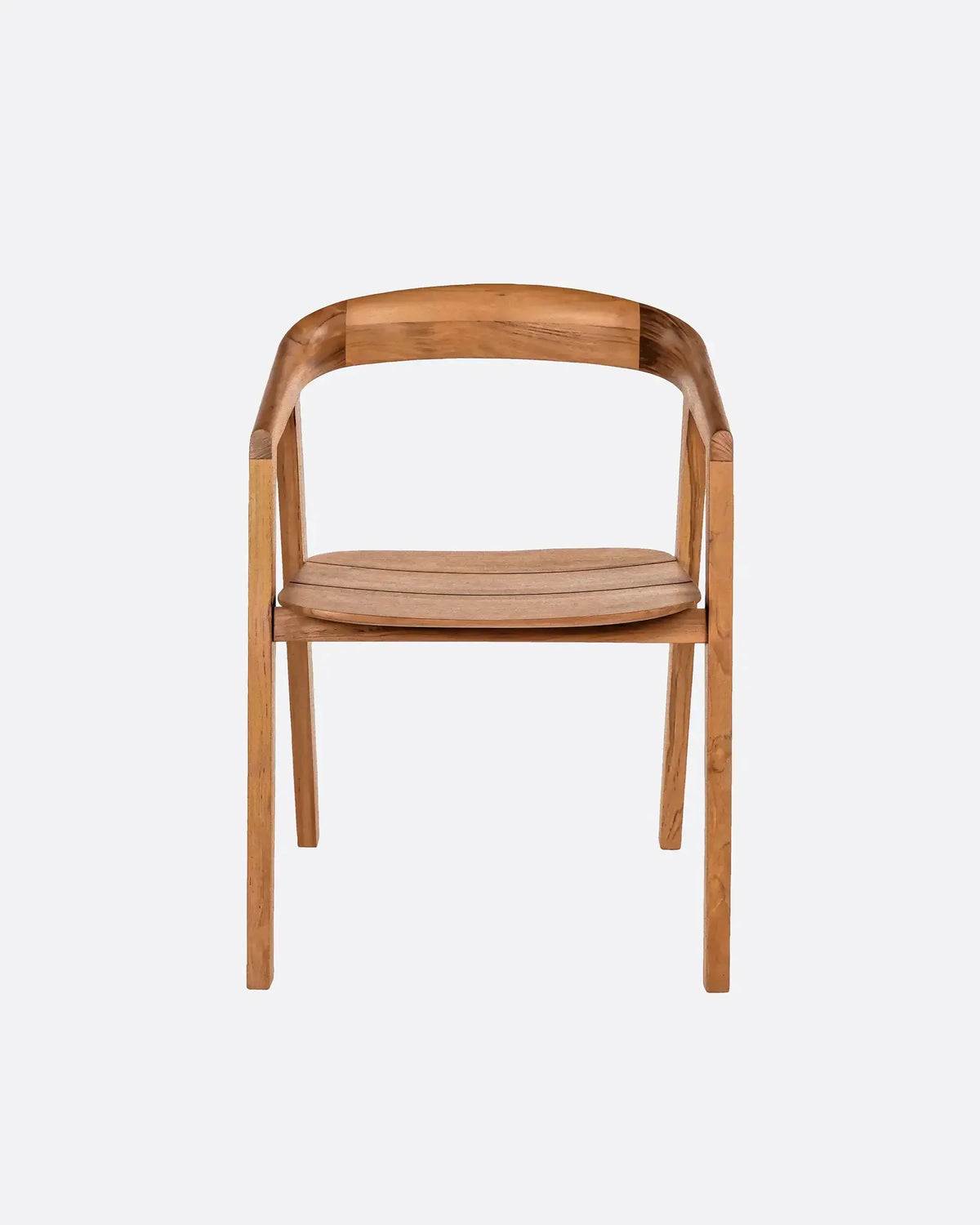 Silla de exterior de teca Arc