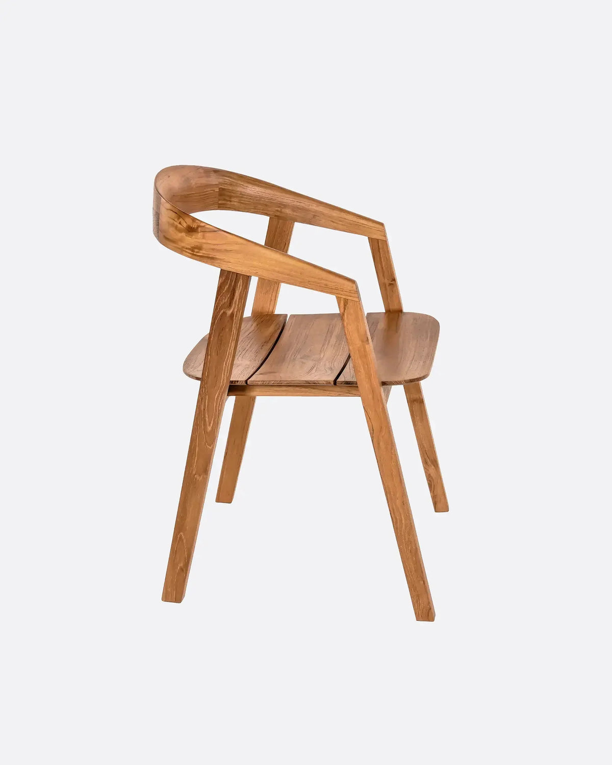 Silla de exterior de teca Arc
