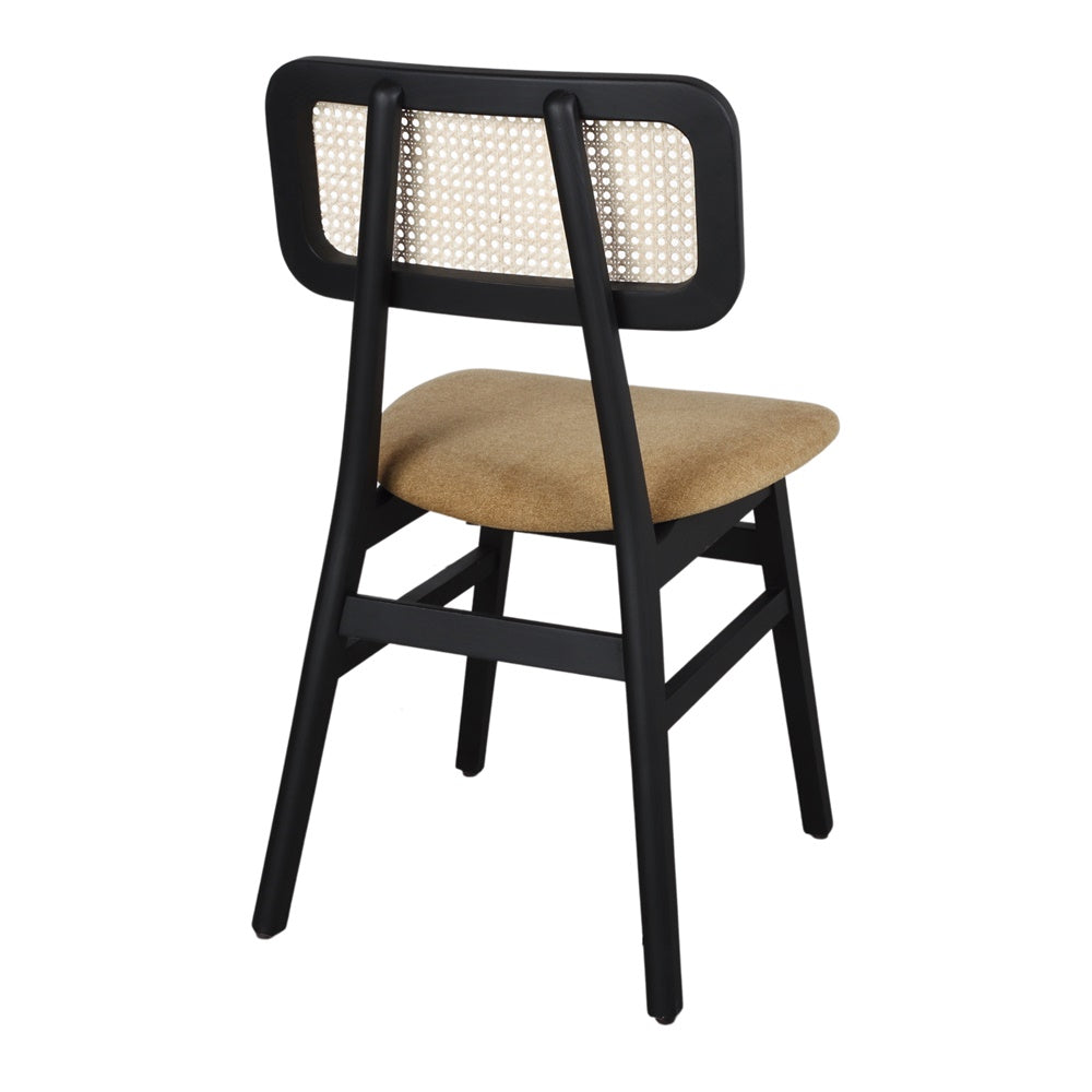 Silla de fresno con respaldo de rejilla Gianni