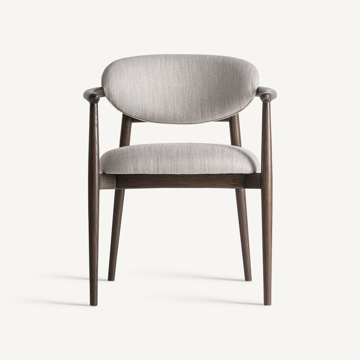 Silla de fresno tapizada blanco roto Supetar