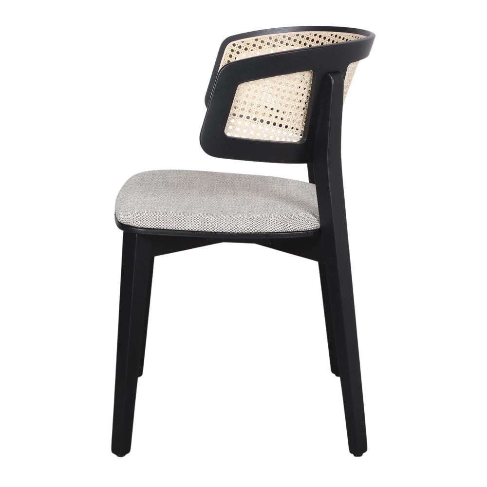 Silla de haya con respaldo de rejilla Flavia
