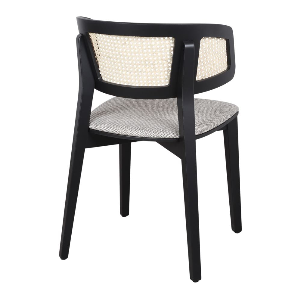 Silla de haya con respaldo de rejilla Flavia