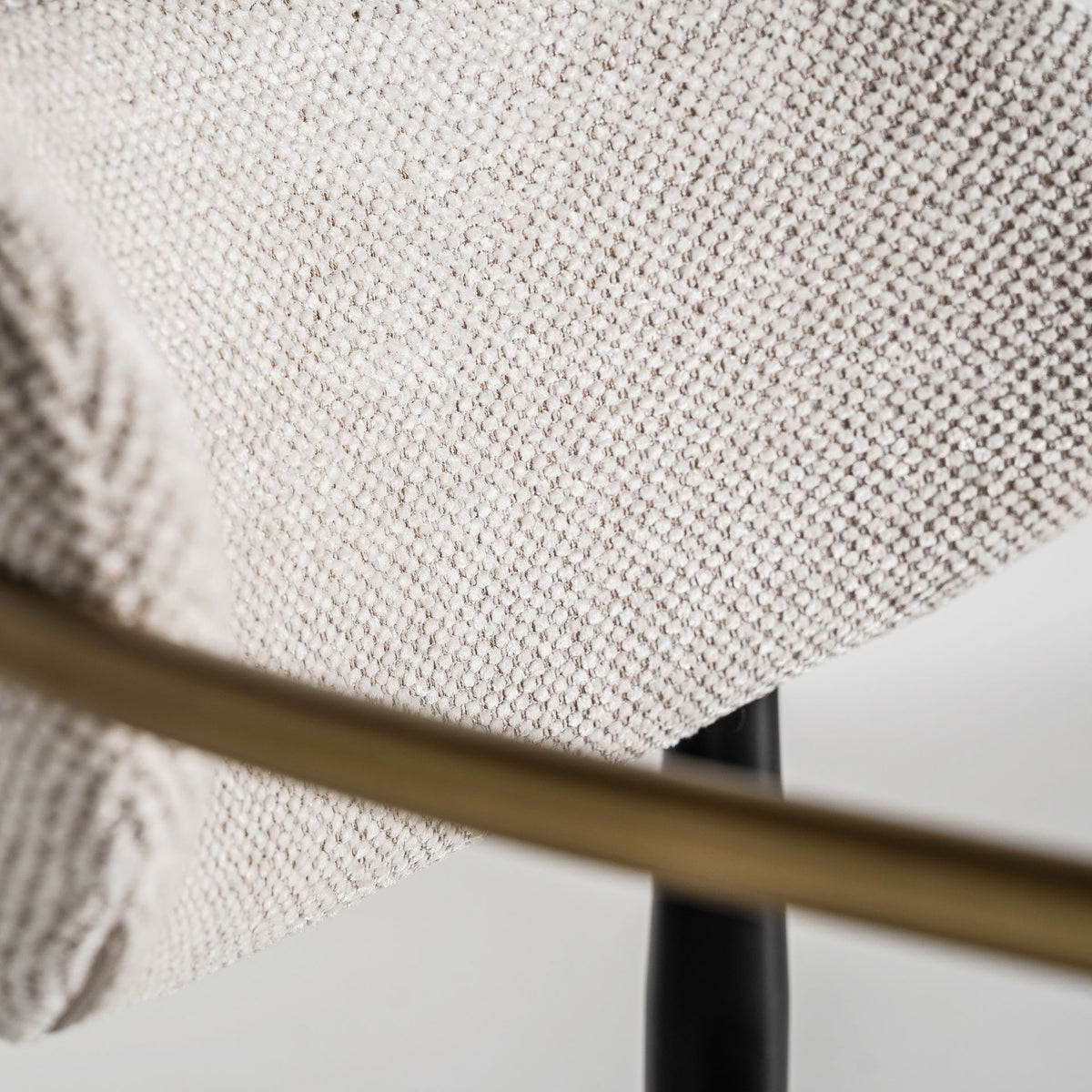 Silla de hierro y poliéster negro Novigrad