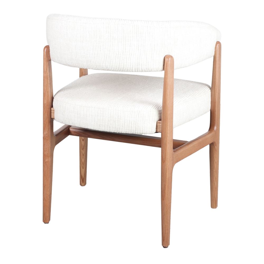 Silla de madera tapizada con brazos Tejat