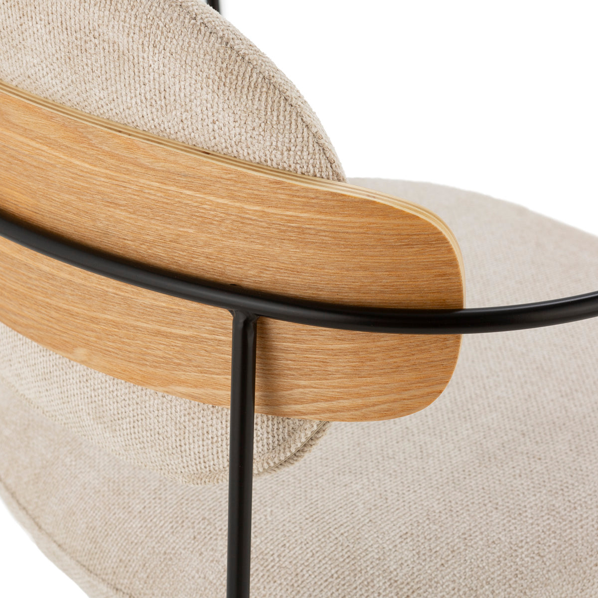 Silla de metal y madera Melissia