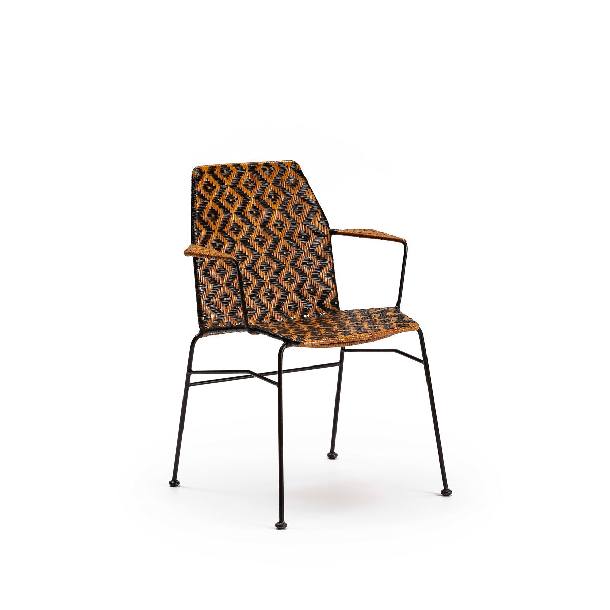 Silla de mimbre y metal Bailén