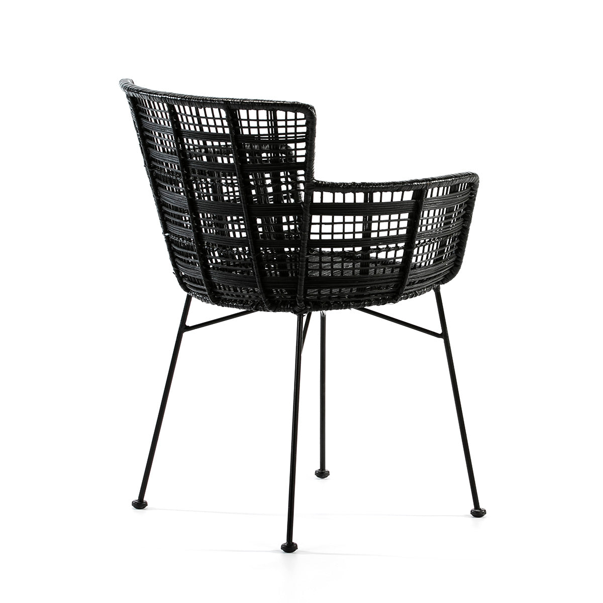 Silla de mimbre y metal Cacém