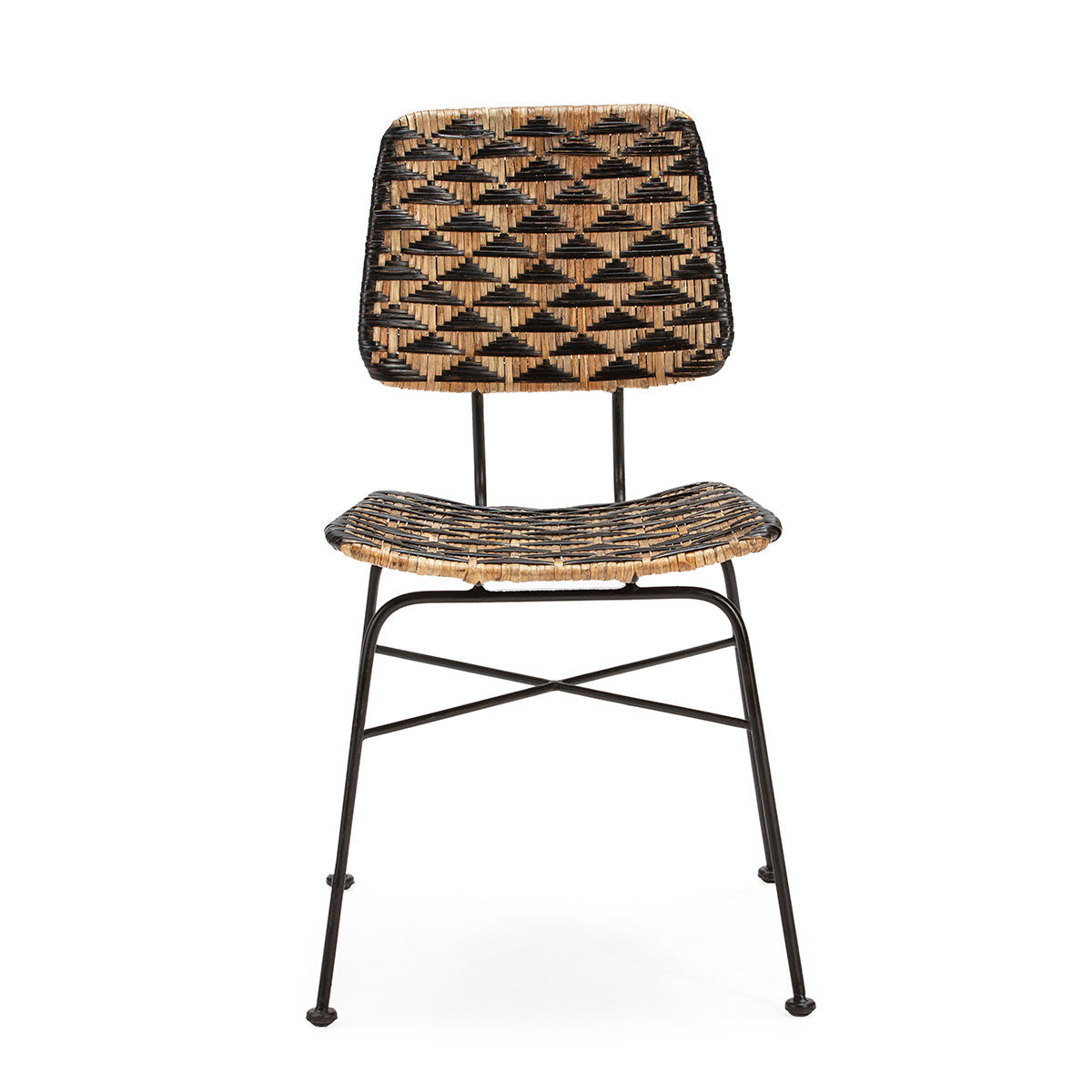 Silla de mimbre y metal Monzón