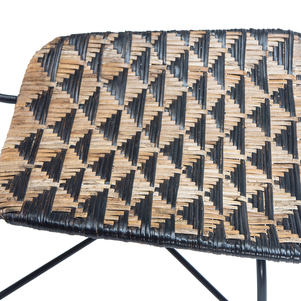 Silla de mimbre y metal Monzón