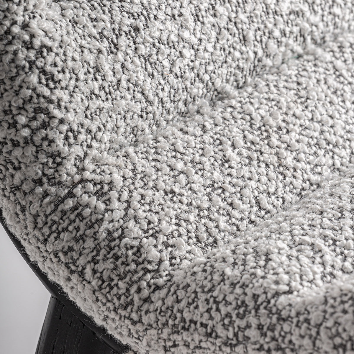 Silla de olmo negro y tapizado gris Alcossebre 51 cm