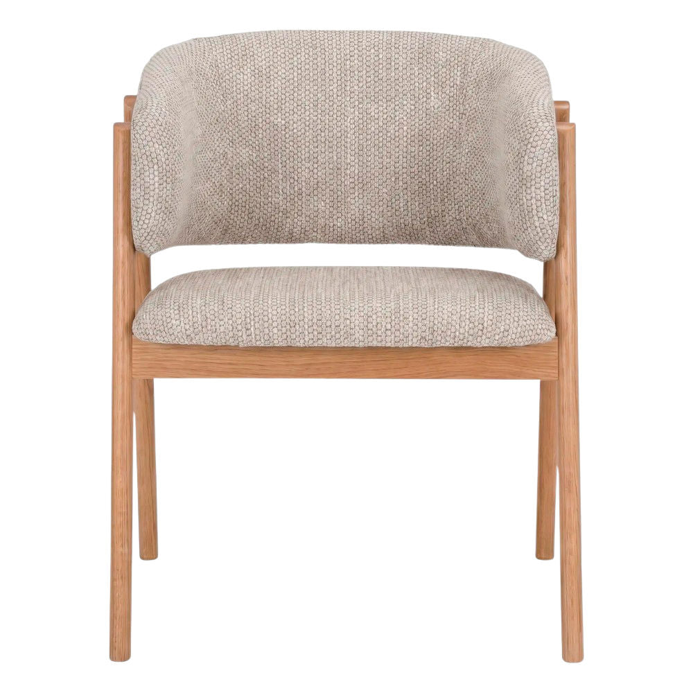 Silla de olmo torneado tapizada Regulus