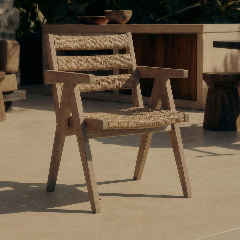 Silla de olmo y cáñamo Telmo