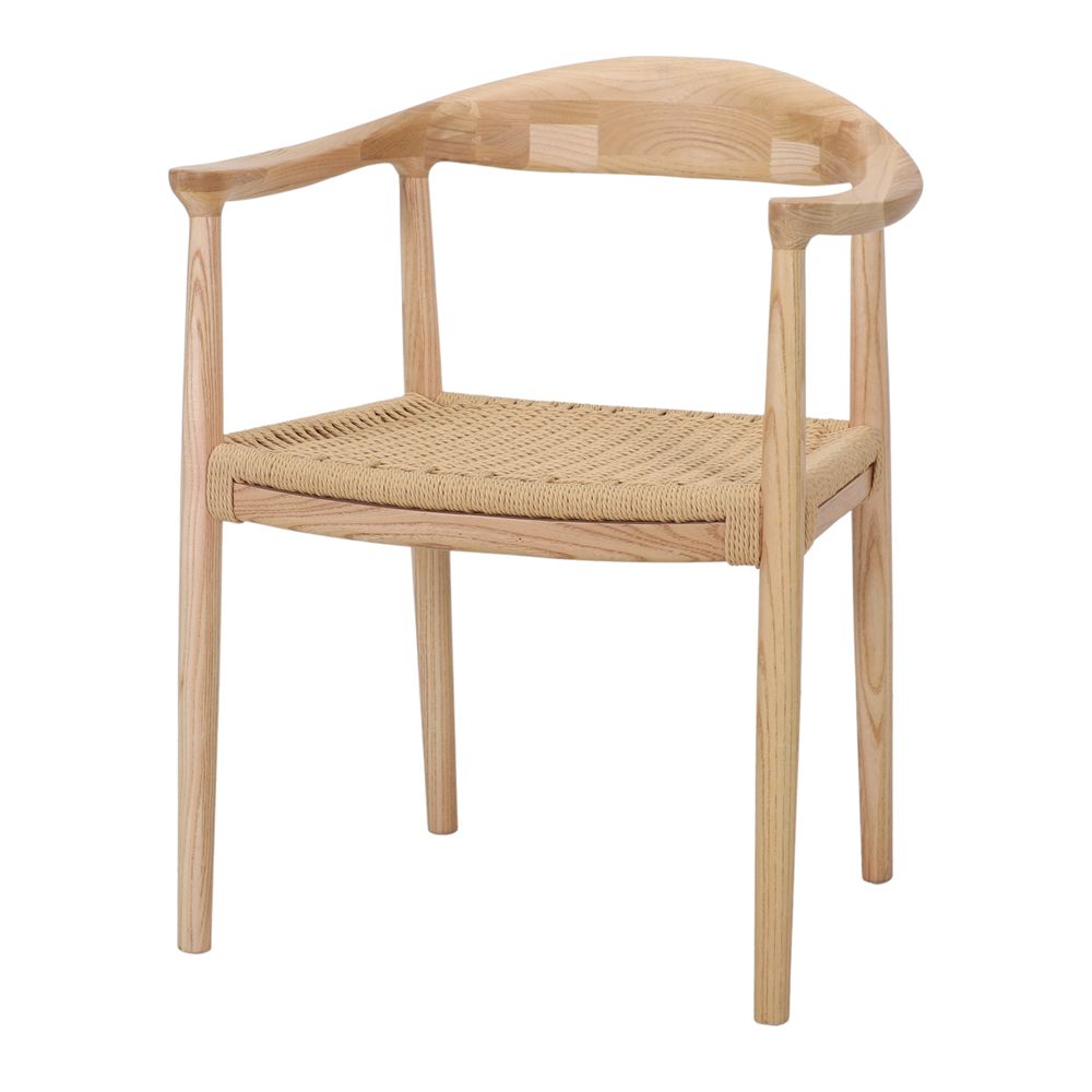 Silla de olmo y cuerda con brazos Etta