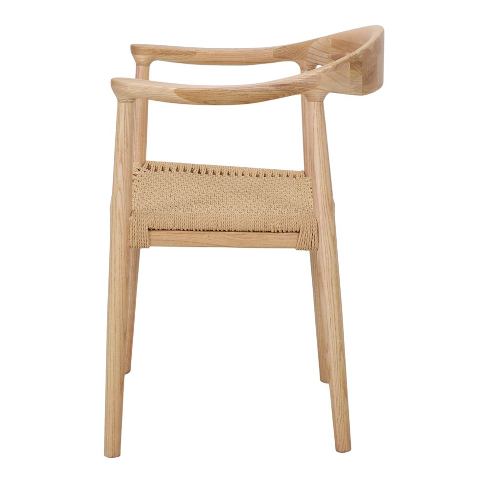 Silla de olmo y cuerda con brazos Etta