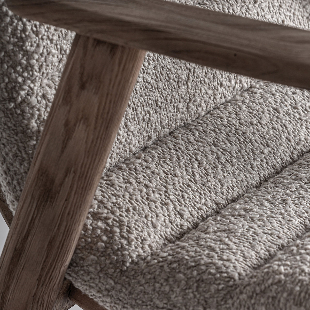 Silla de olmo y tapizado beige Alcossebre 62 cm