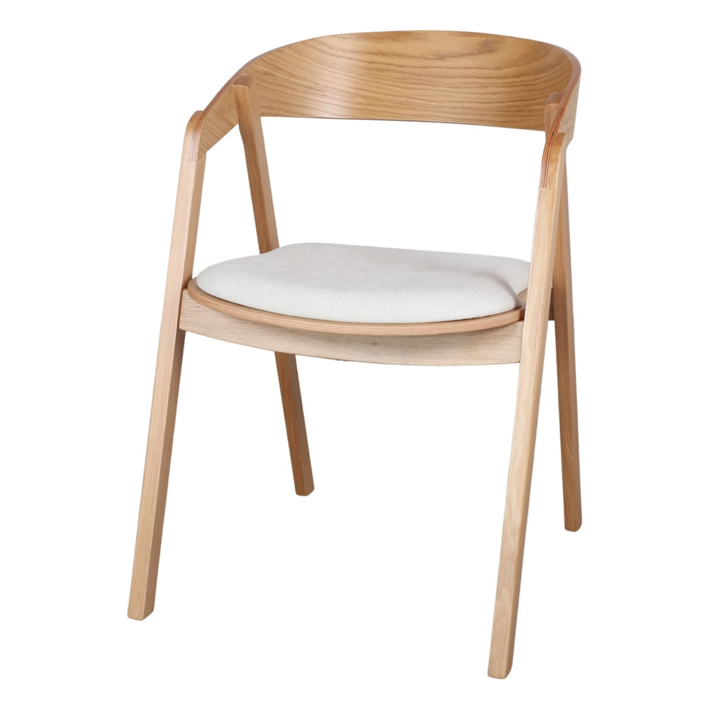 Silla de roble tapizada Marzia