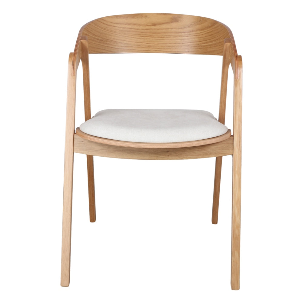 Silla de roble tapizada Marzia