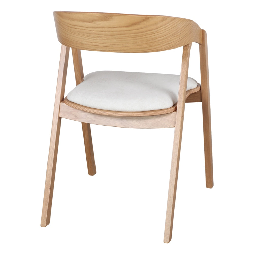Silla de roble tapizada Marzia