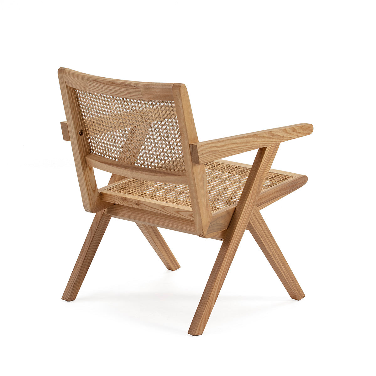 Silla de roble y ratán Massafra