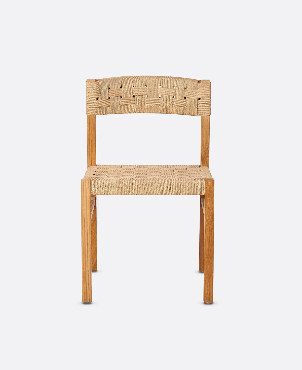 Silla de teca y cuerda de papel Cora