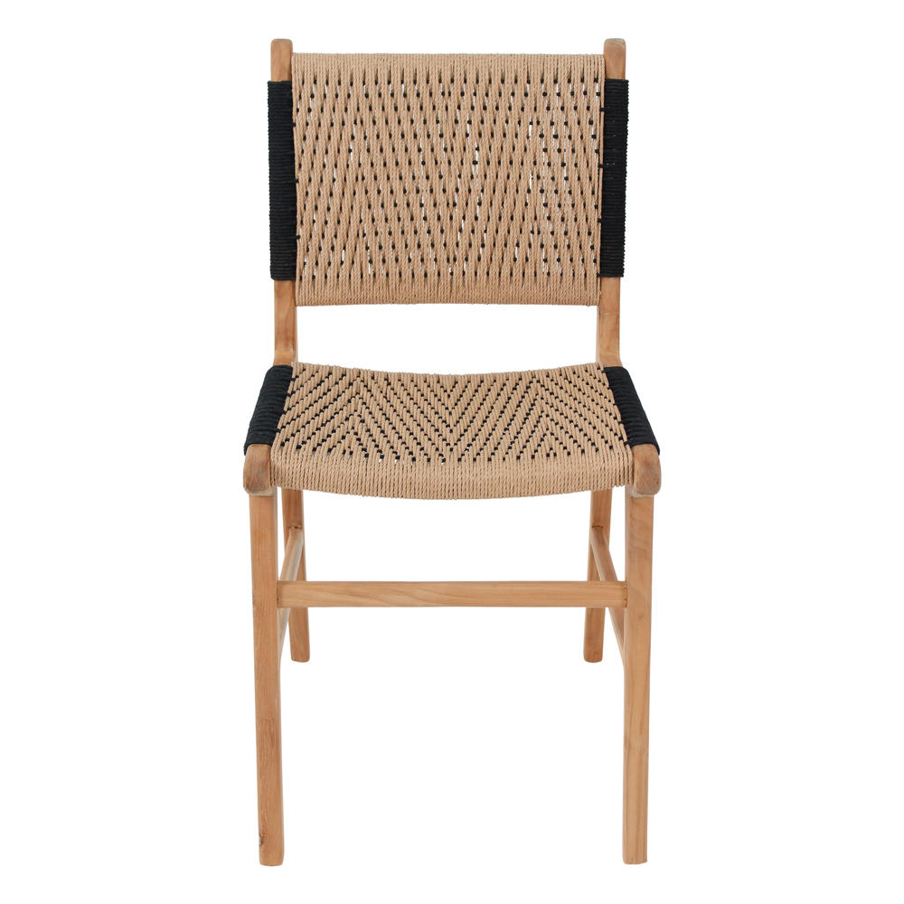 Silla de teca y cuerda natural Leyre
