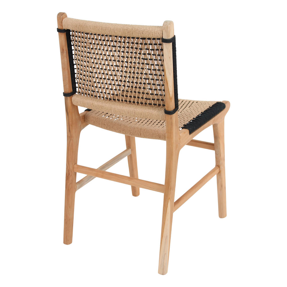 Silla de teca y cuerda natural Leyre