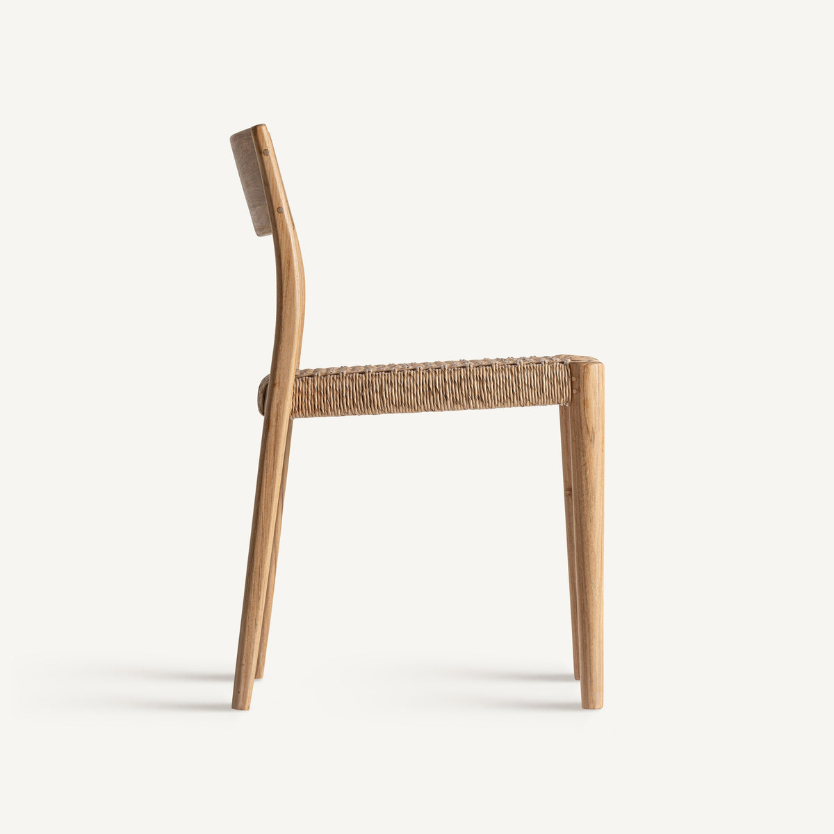 Silla de teca y cuerda Šipan