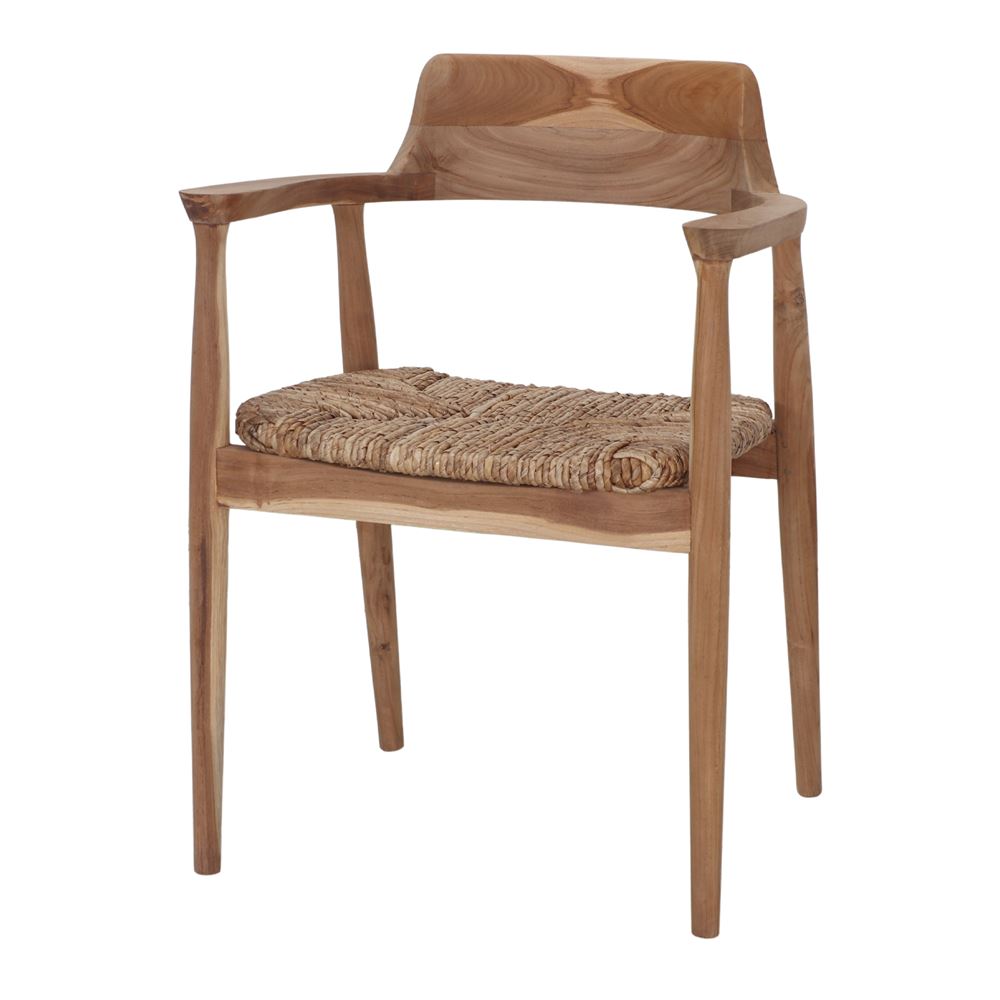 Silla de teca y fibra de banano Berto