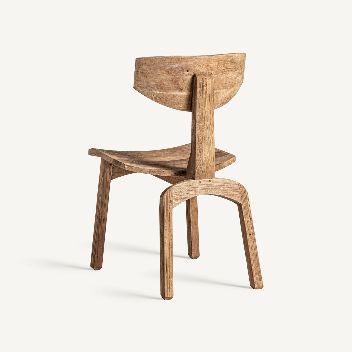 Silla plegable de teca reciclada Orebić