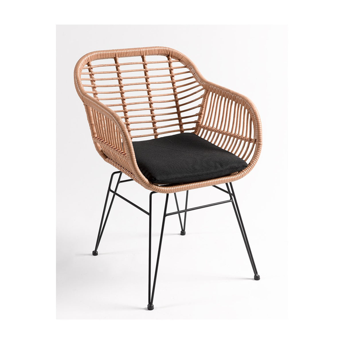 Set de 2 sillones de ratán sintético Facinas