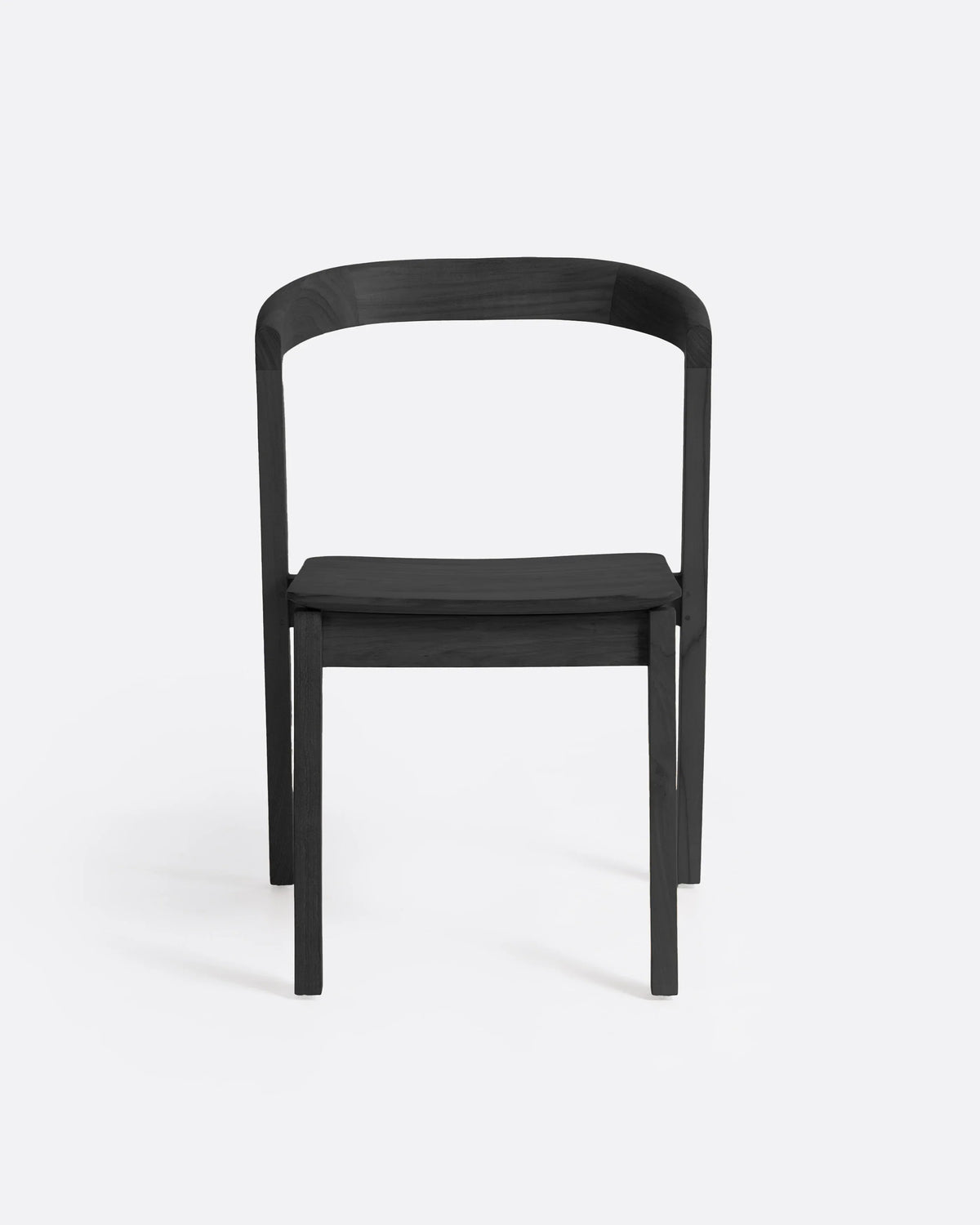 Silla sin reposabrazos de teca cepillada Arc