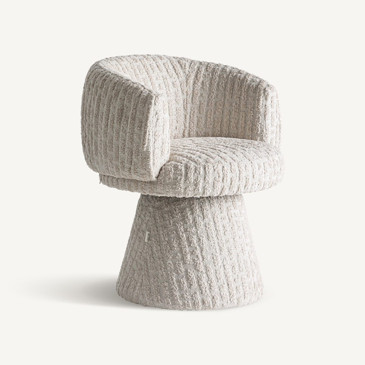 Silla tapizada de fresno beige Primošten