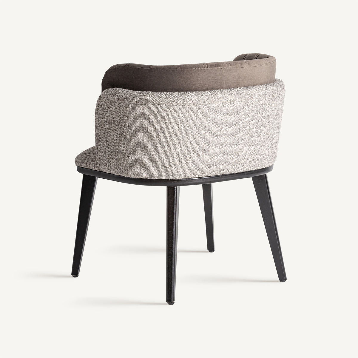 Silla tapizada gris Tirant