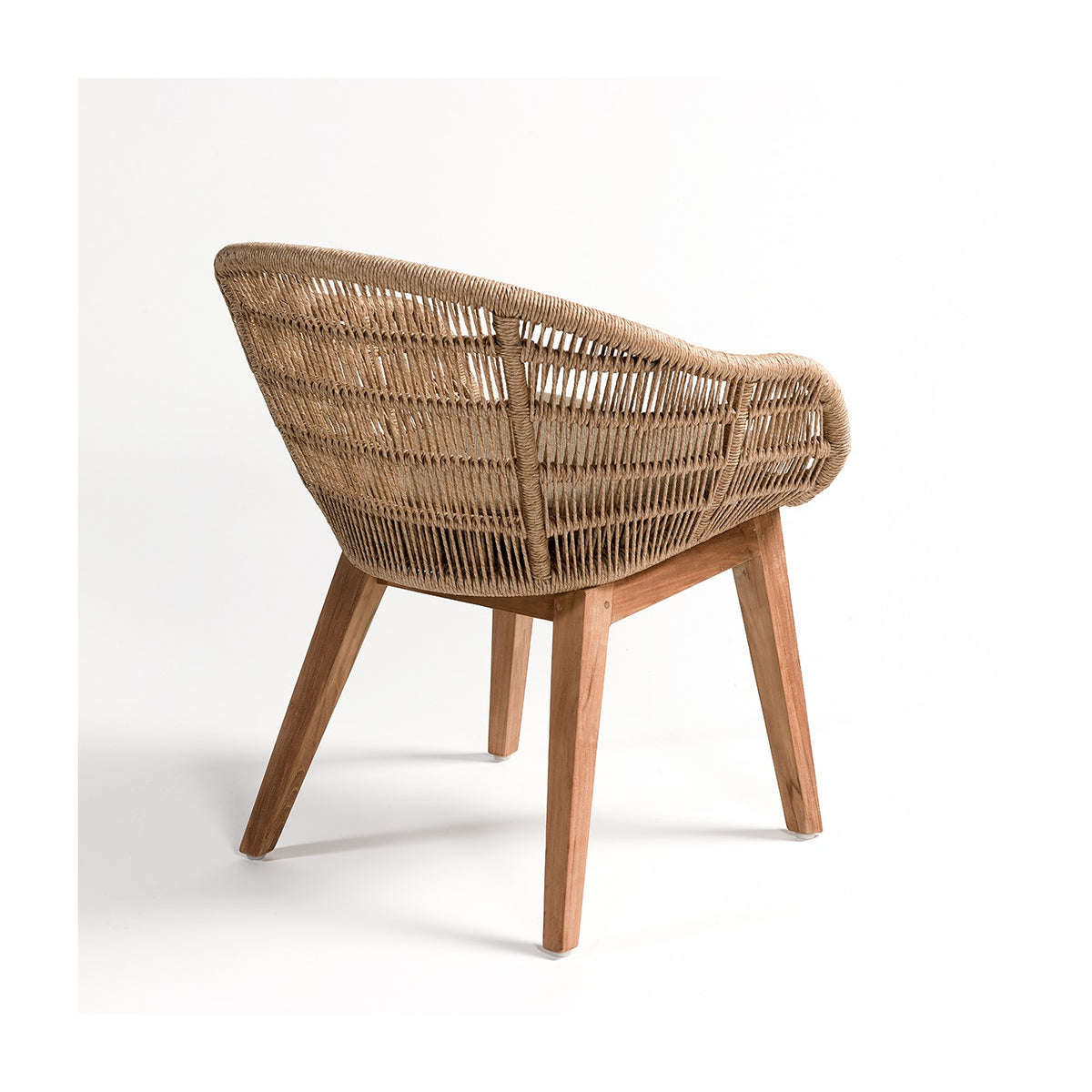 Silla de teca y cuerda Villaluenga