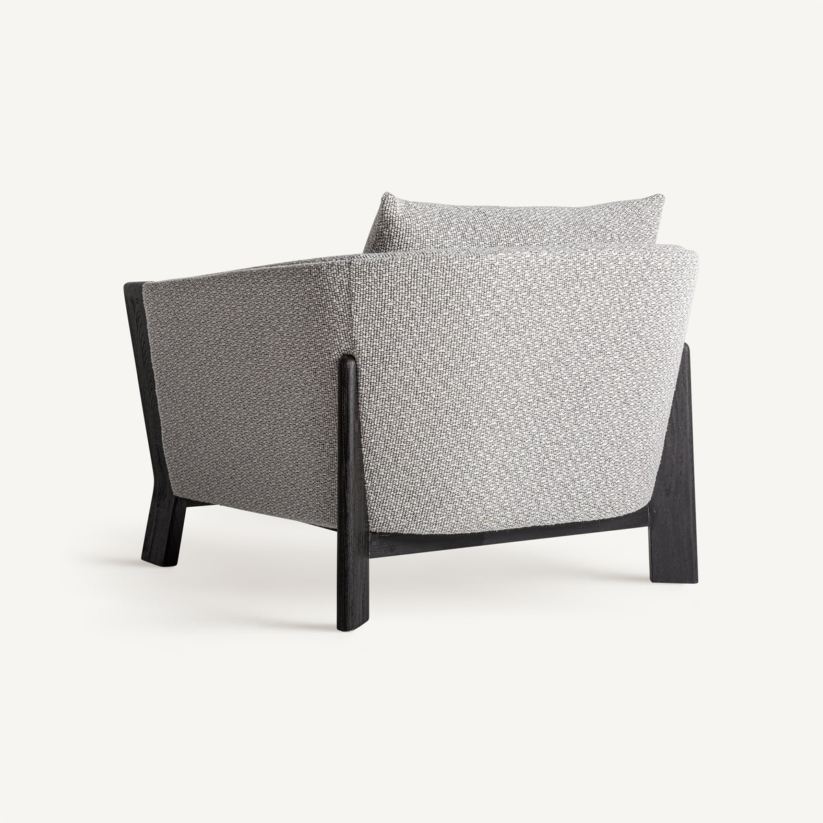 Sillón amplio tapizado gris Cala Martina