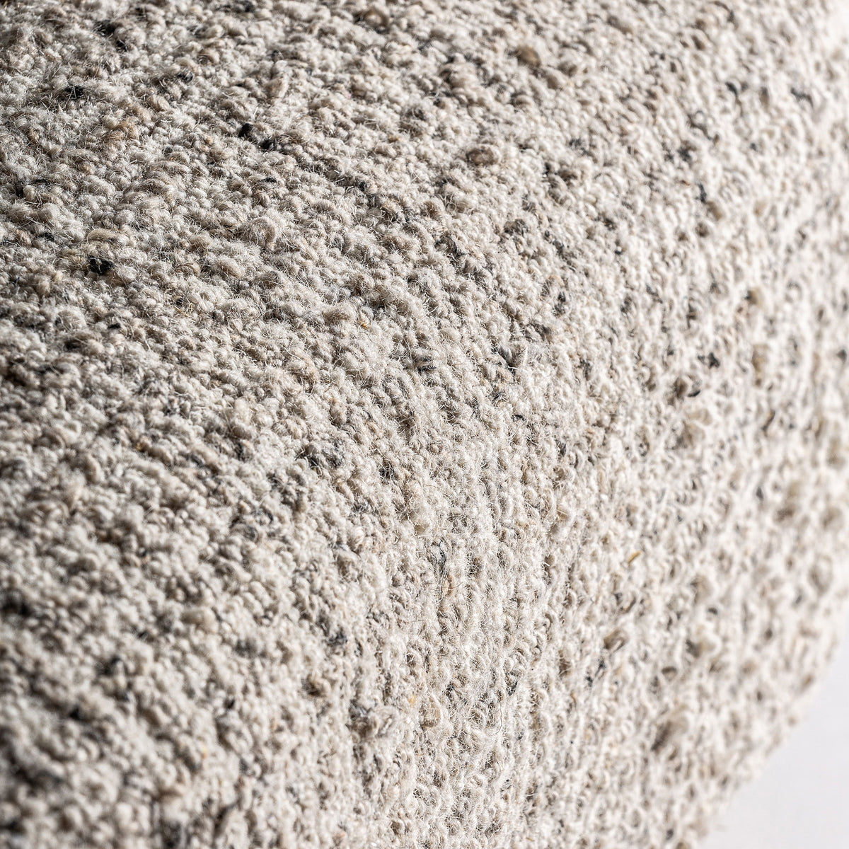 Sillón de acacia y lana beige Cala Vadella