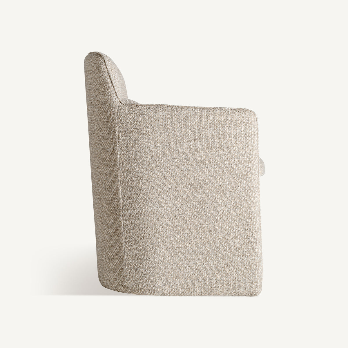 Sillón de comedor tapizado beige Cala Carbó