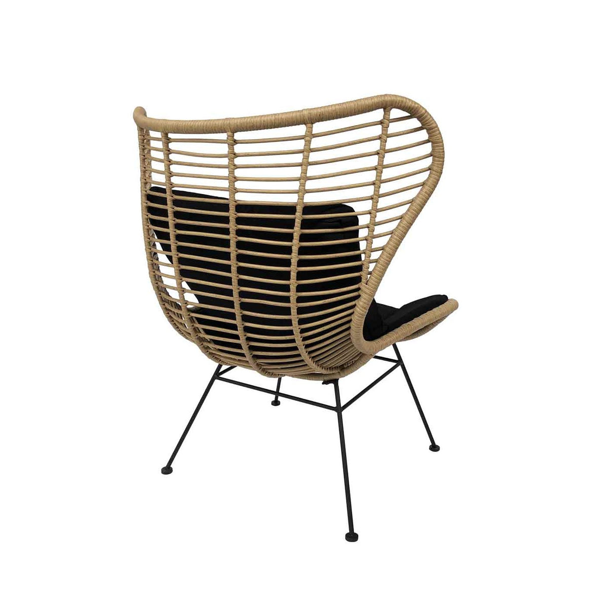 Sillón de exterior de respaldo alto y fibra sintética Capileira