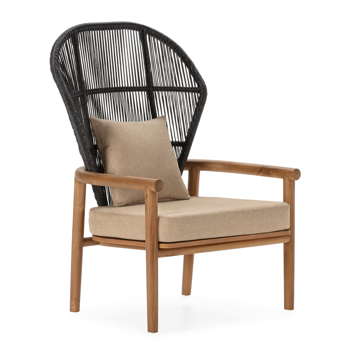 Sillón de madera de teca Selargius