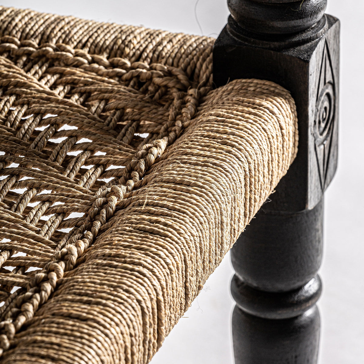 Sillón de madera recuperada y cuerda Cala Saona