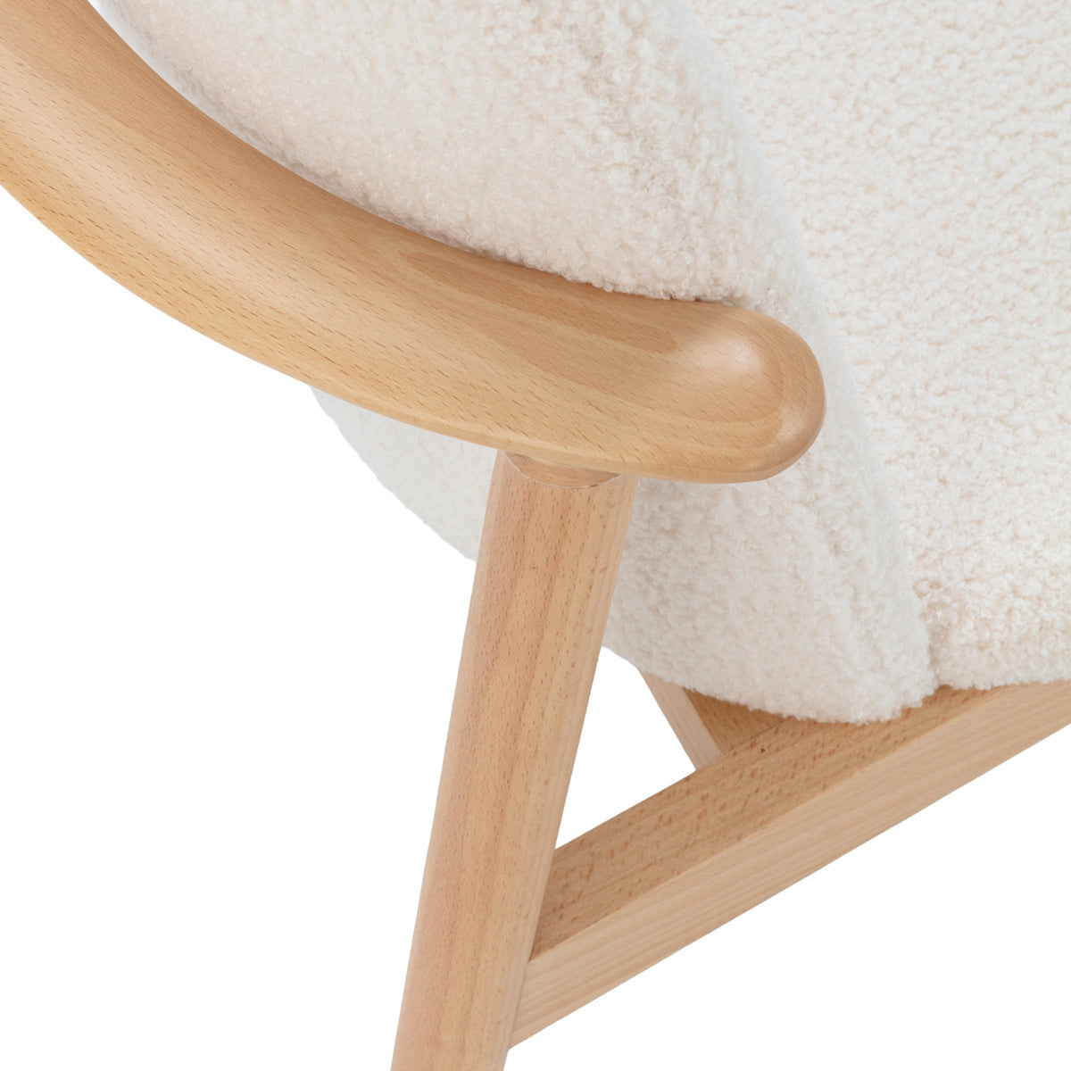Sillón de madera y tela Daimiel