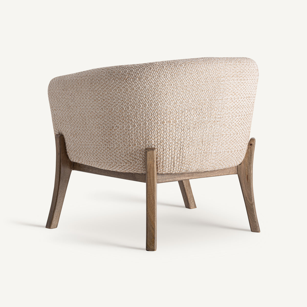 Sillón de mango tapizado en yute Es Vedranell
