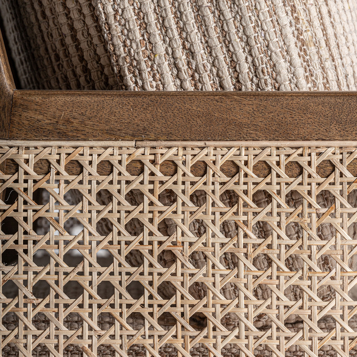 Sillón de mango y mimbre Sa Trinxa