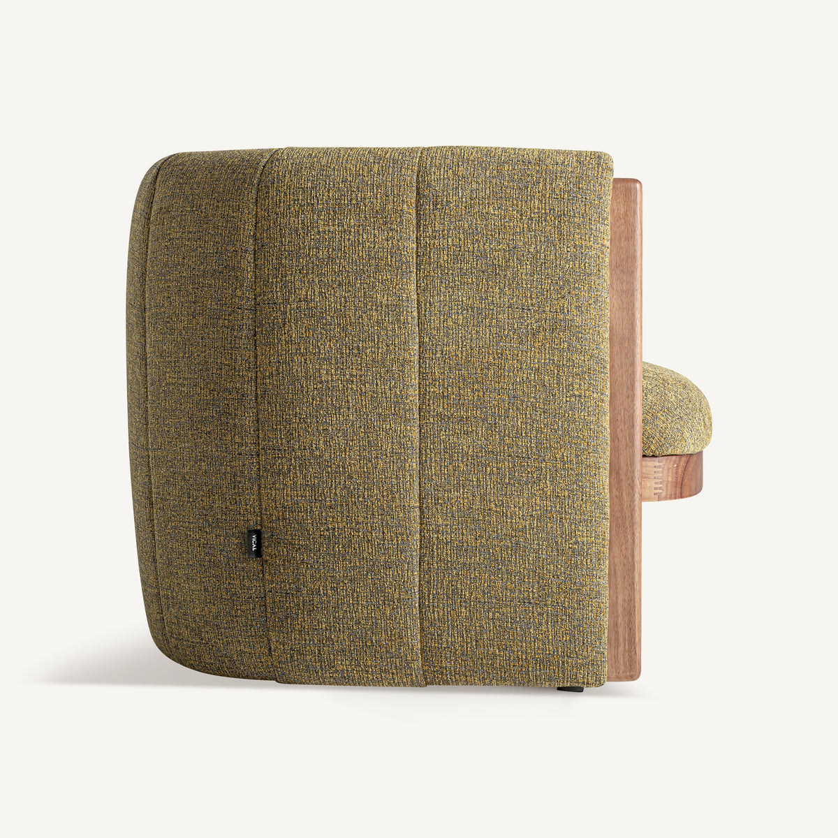 Sillón de pino y tapizado jaspeado Protaras