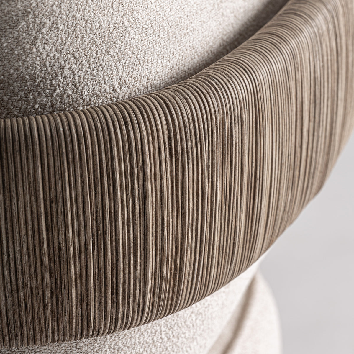 Sillón de ratán tapizado beige Cala Boix