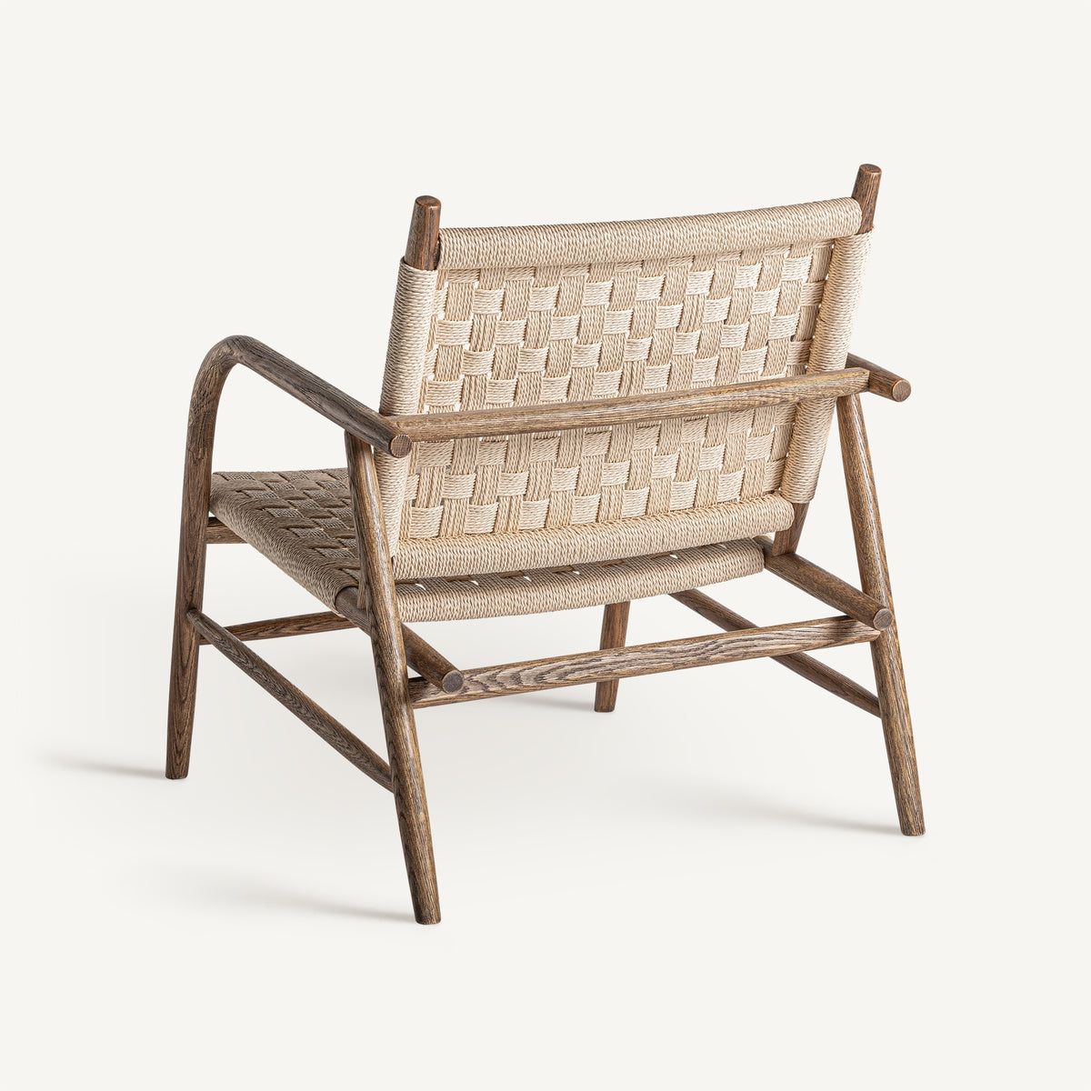 Sillón de roble y cuerda Es Figueral